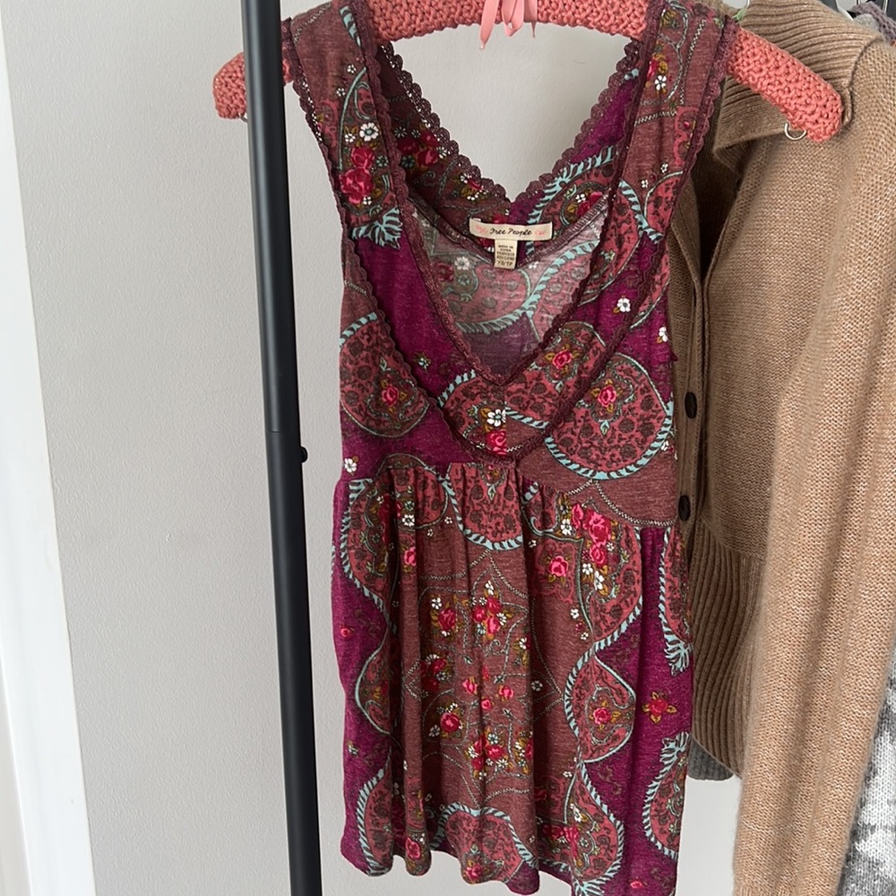 Free People Floral Top